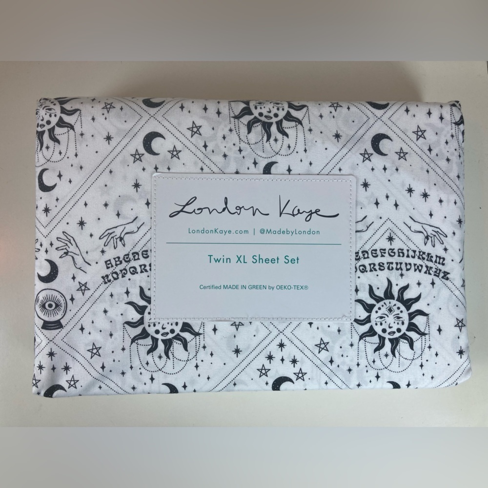 London Kaye Twin X-Long Ouija Board Halloween sheets